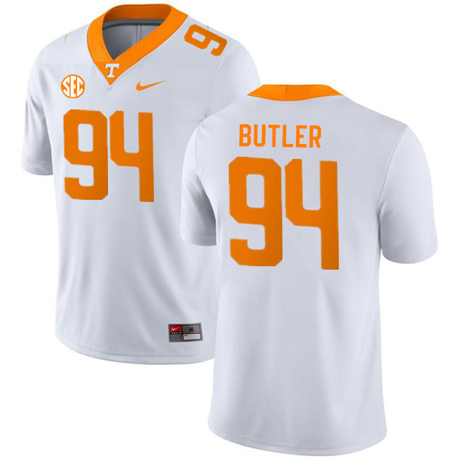 Tennessee Volunteers #94 Matthew Butler College Football Jerseys Stitched Sale-White
